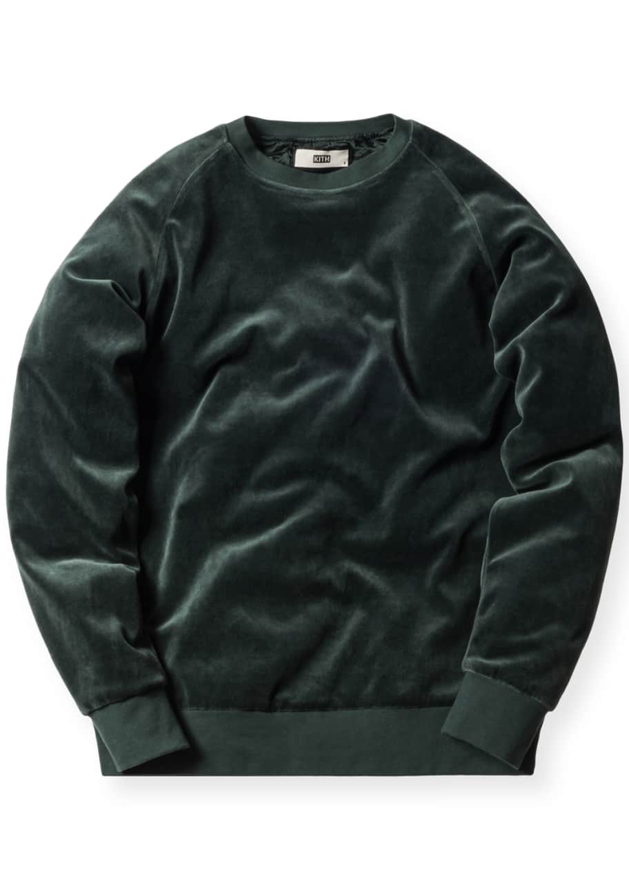 velour crewneck mens