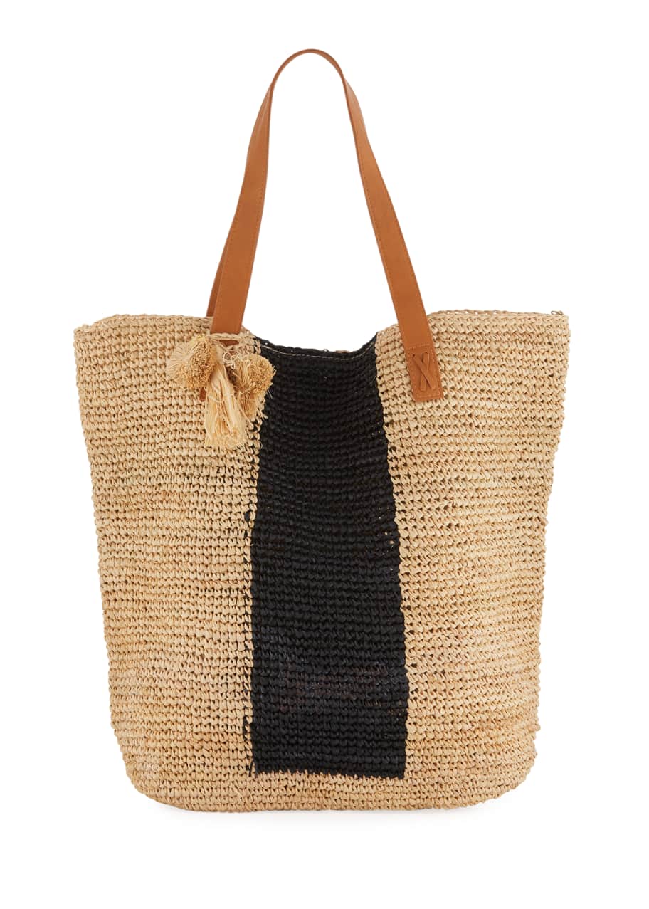 Seafolly Carried Away Sandy Linen Beach Tote Bag Bergdorf Goodman