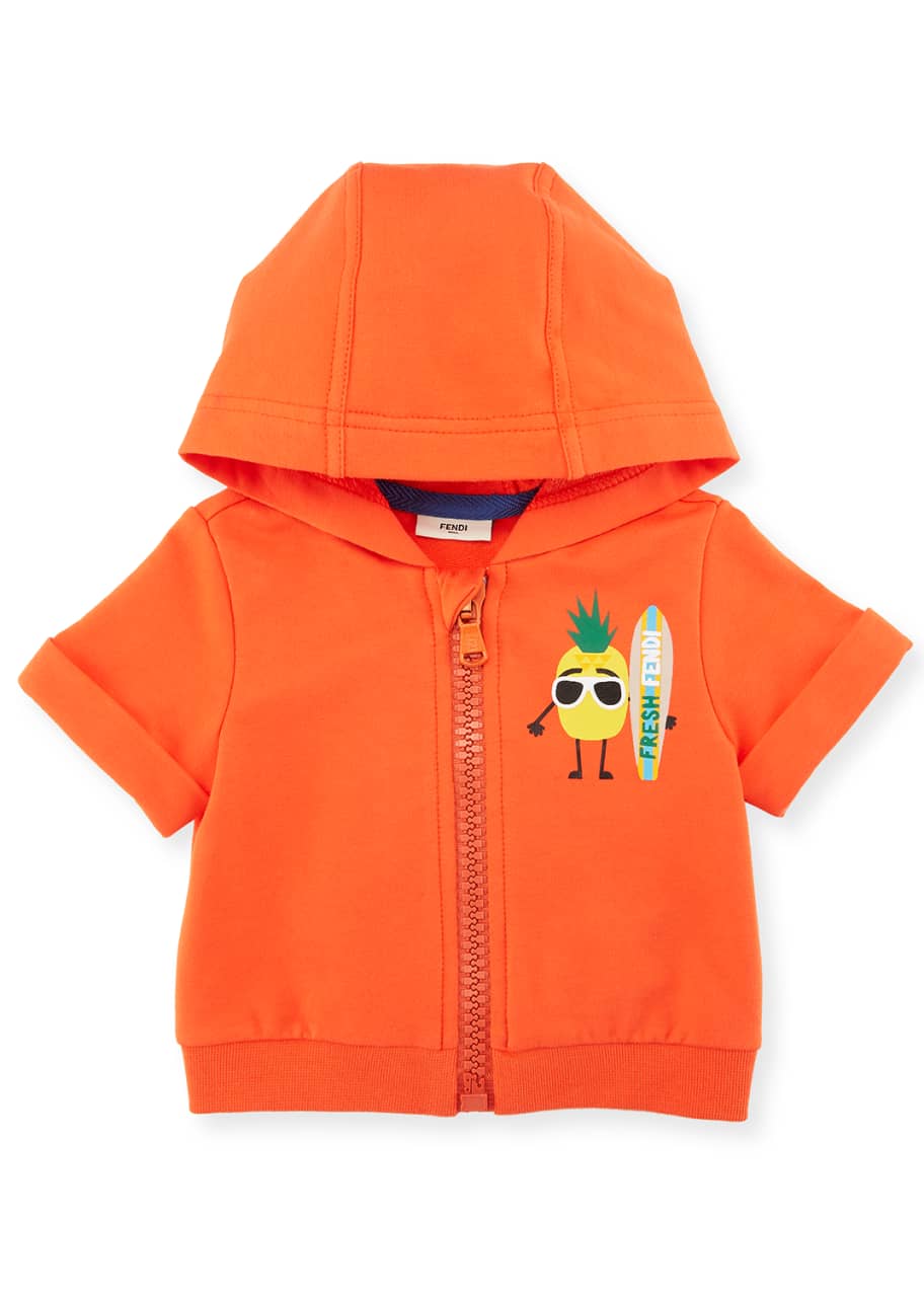 Fendi Pineapple Surfer Zip Up Hoodie Size 12 24 Months Bergdorf