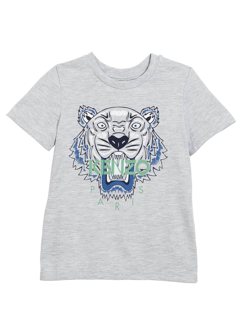 Image 1 of 1: Tiger Face Graphic T-Shirt, Sizes 14-16