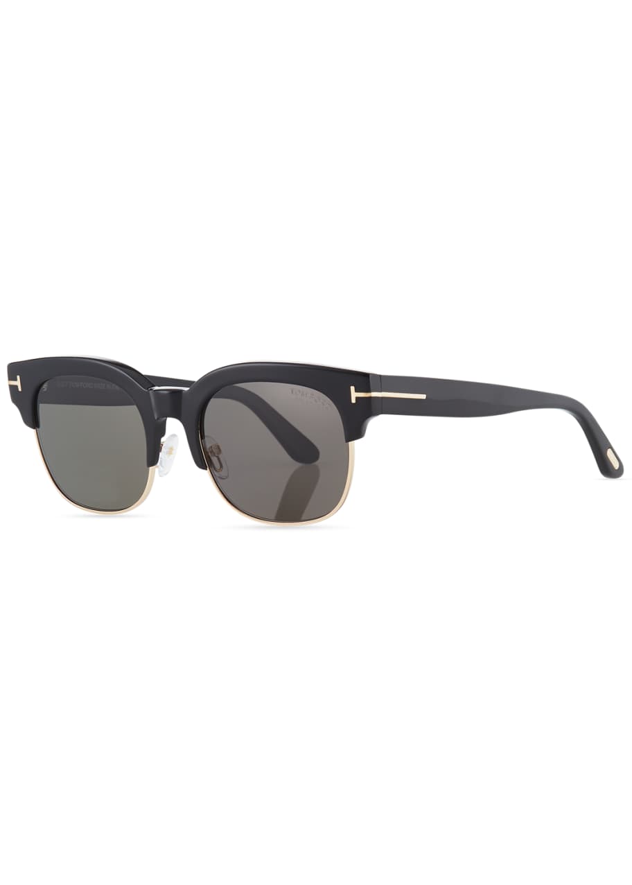 TOM FORD Harry Acetate Metal Half Rim Sunglasses Bergdorf Goodman