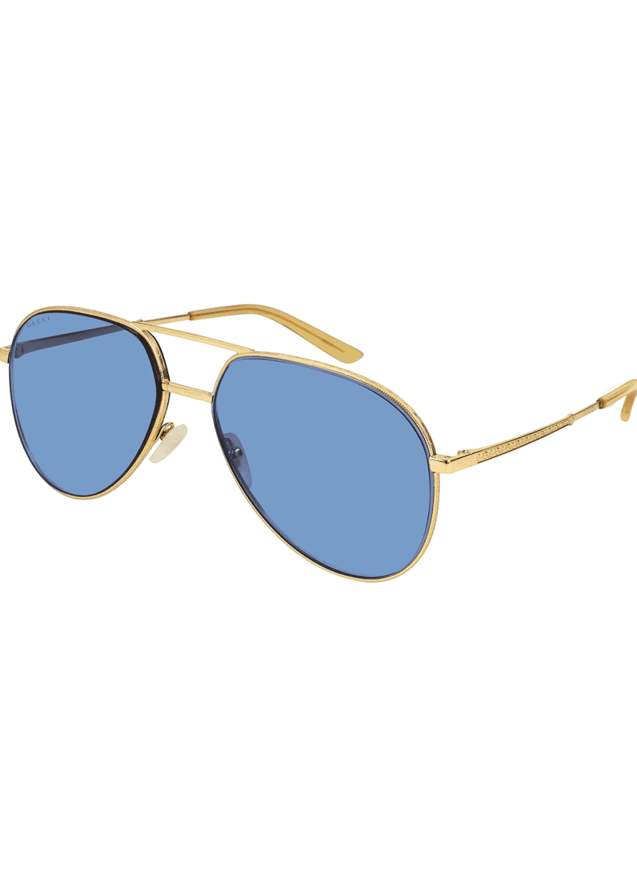 Gucci Men's Metal Aviator Sunglasses Bergdorf Goodman
