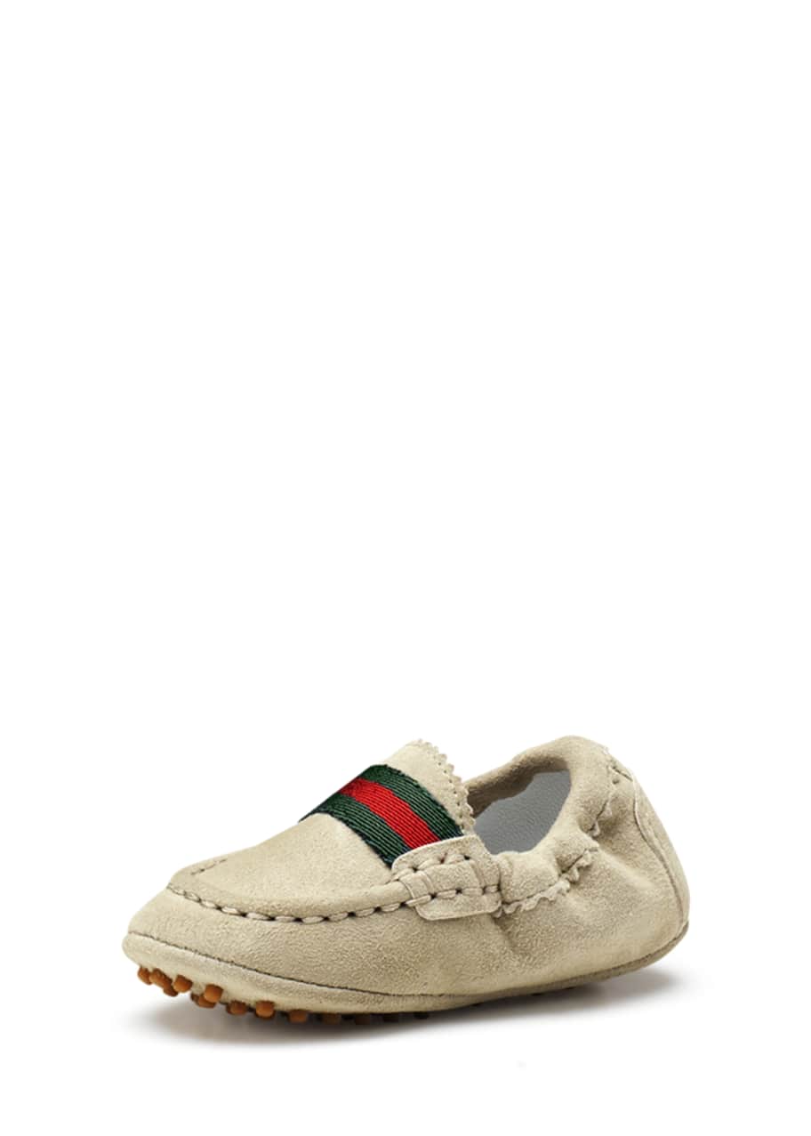 Gucci Baby Dandy Driving Shoes, Ivory - Bergdorf Goodman