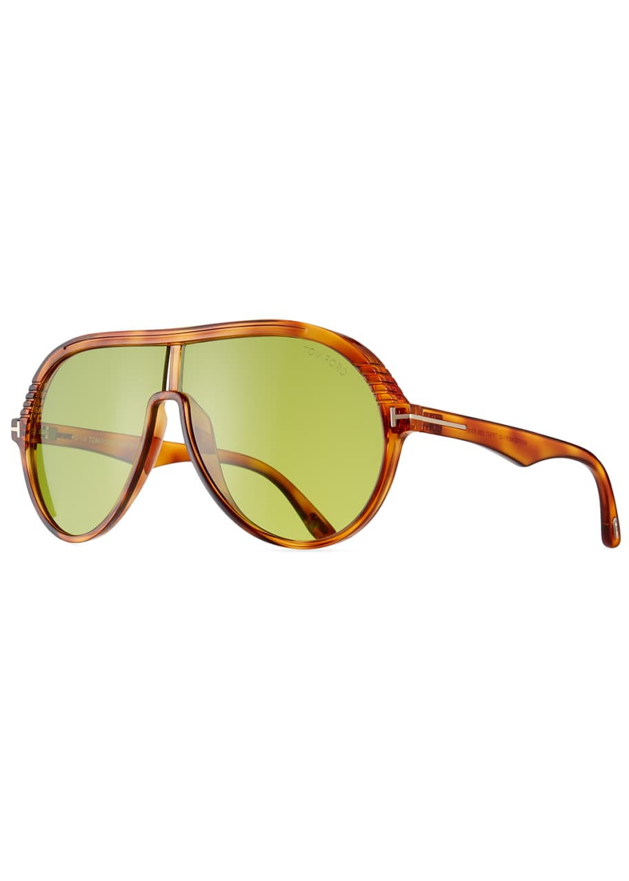 TOM FORD Men's Universal-Fit Acetate Aviator Shield Sunglasses - Bergdorf  Goodman