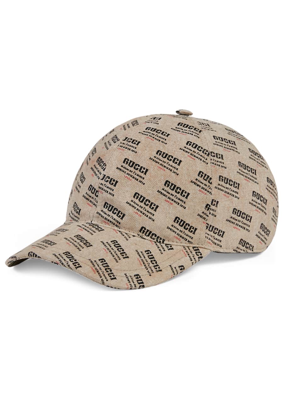 gucci print hat