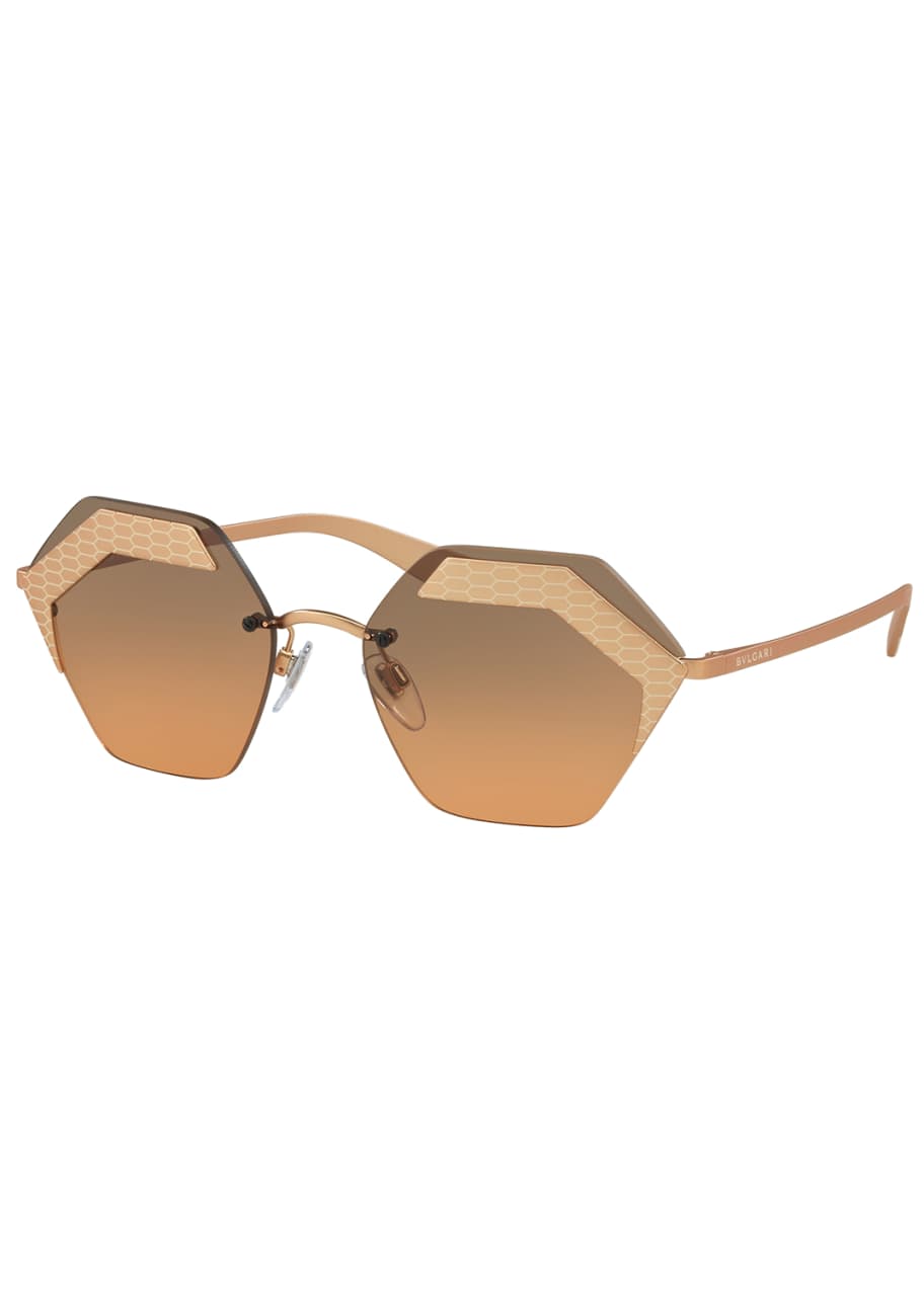 Bvlgari rimless sunglasses outlet