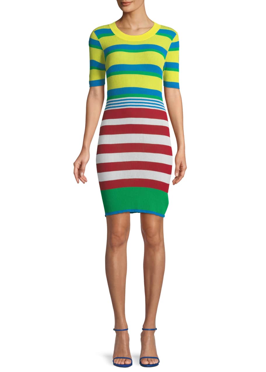 Dvf striped on sale sweater dress