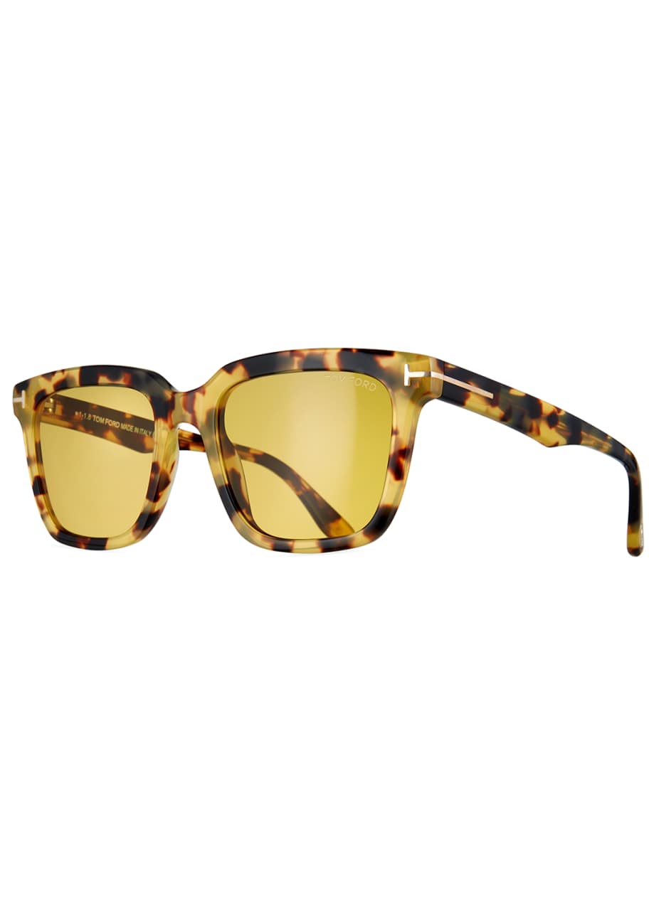 TOM FORD Men's Marco Tortoiseshell Acetate Sunglasses - Bergdorf Goodman