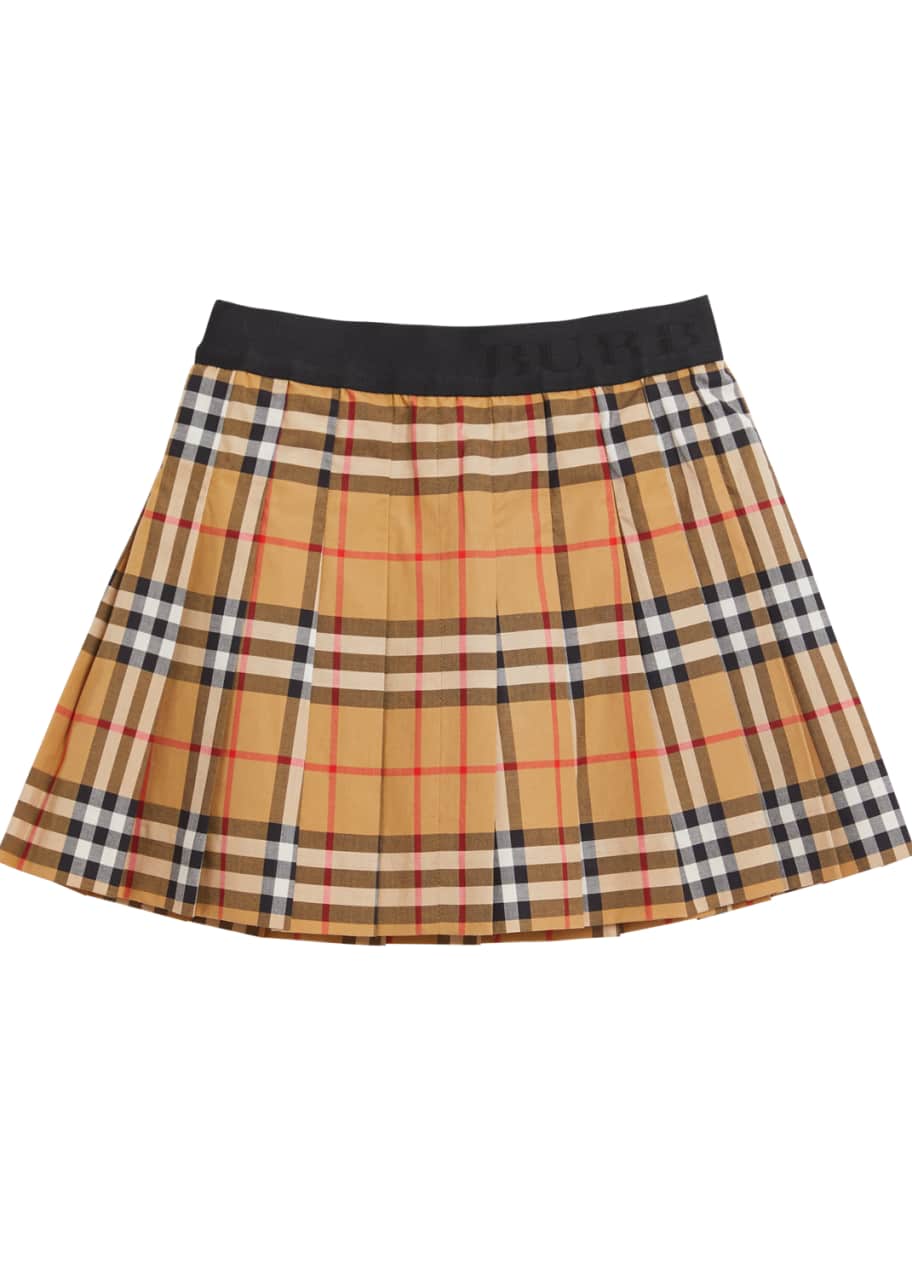 Pansie Pleated Check Skirt Size 4 14