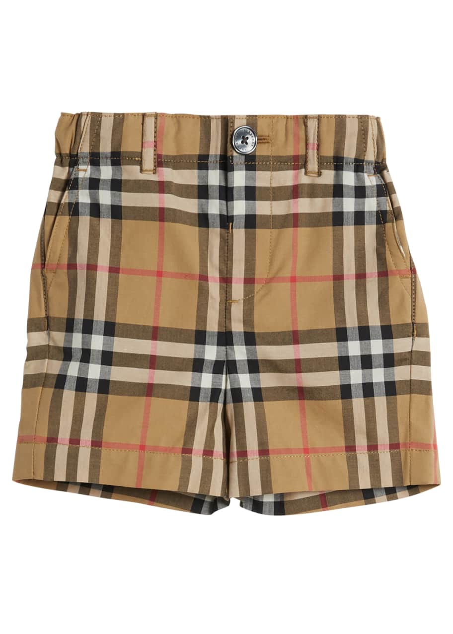 Image 1 of 1: Sean Check Twill Shorts, Size 6M-3