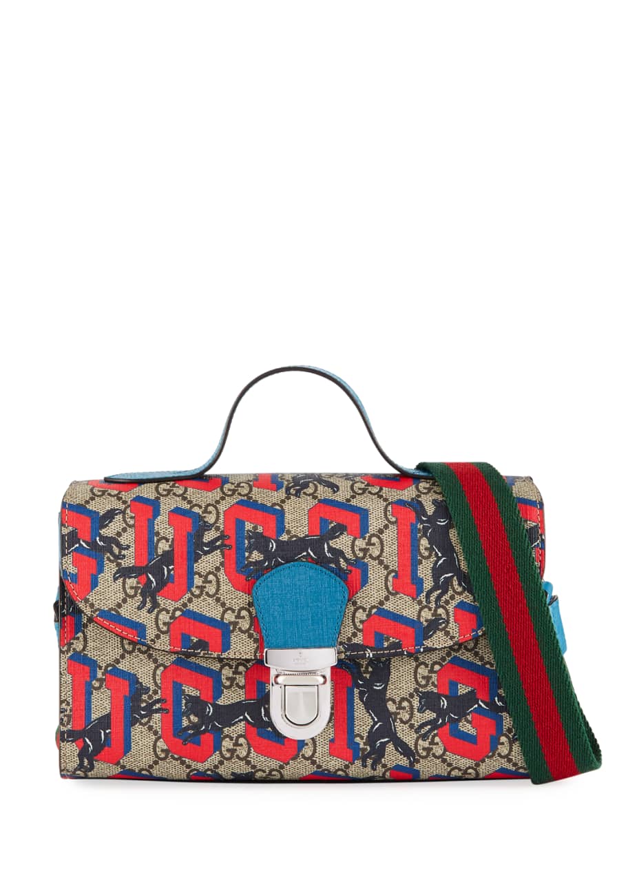 gg supreme pouch with wolf