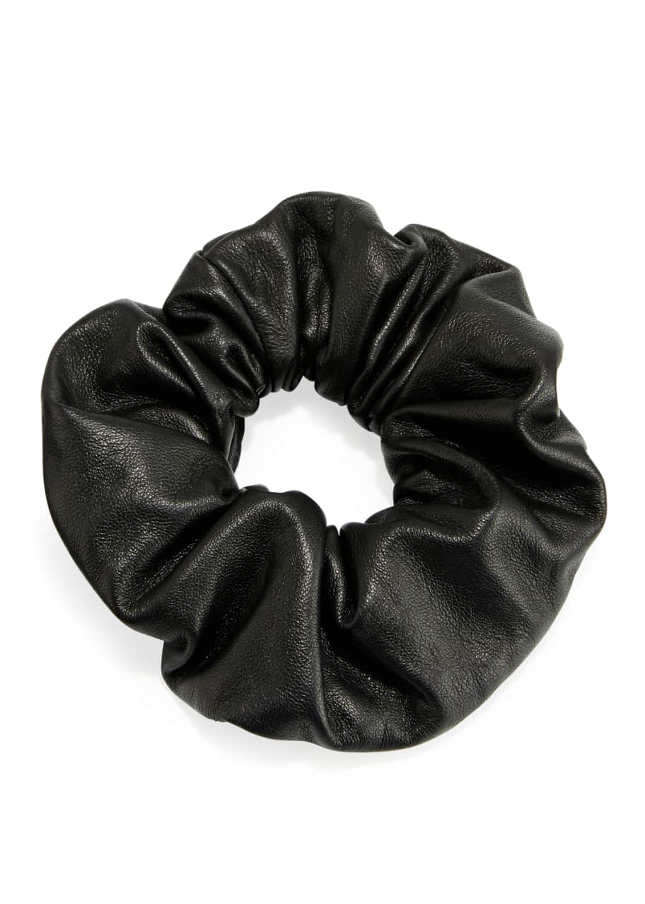 Image 1 of 1: Leather Hair Scrunchie