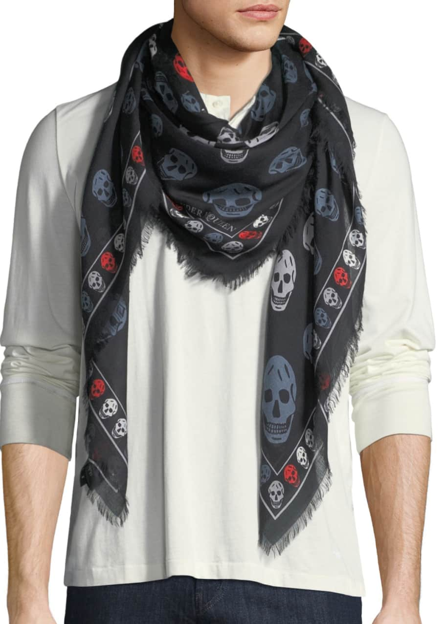 Alexander McQueen Skull Silk Scarf