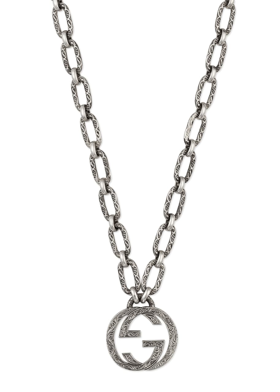 Gucci Men's Interlocking G Pendant Necklace - Bergdorf Goodman