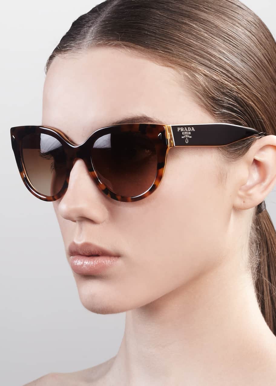 Prada Heritage Cat-Eye Sunglasses, Yellow - Bergdorf Goodman
