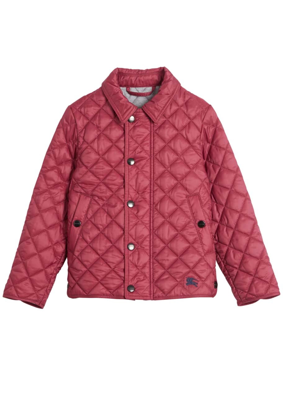 Burberry lyle quilted snap jacket hotsell