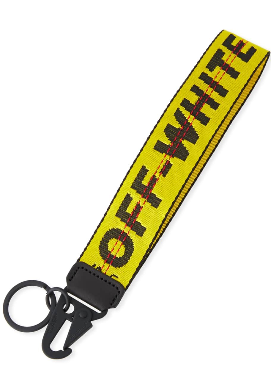 Yellow off white keychain