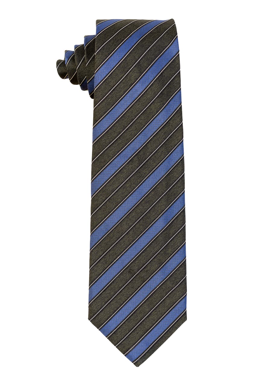 Isaia Multi-Stripe Silk Tie - Bergdorf Goodman