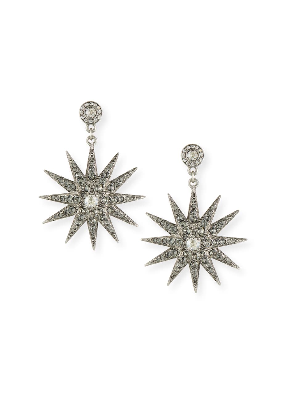Oscar de la Renta Crystal Star Drop Earrings - Bergdorf Goodman