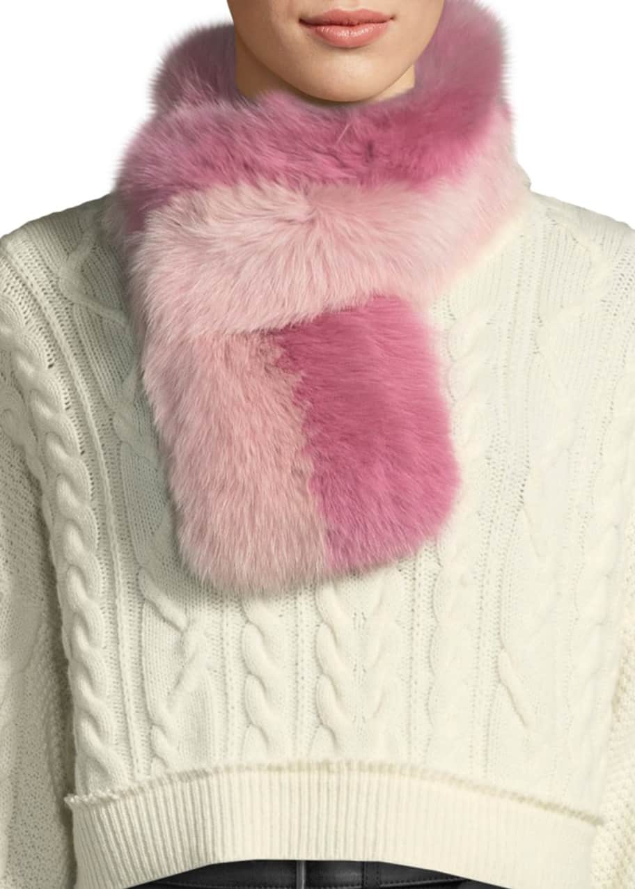 Charlotte simone deals fur scarf