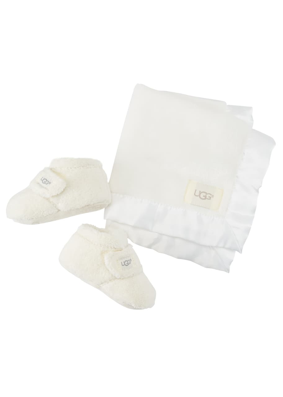 UGG Bixbee Booties & Lovey Baby Blanket Set Bergdorf Goodman