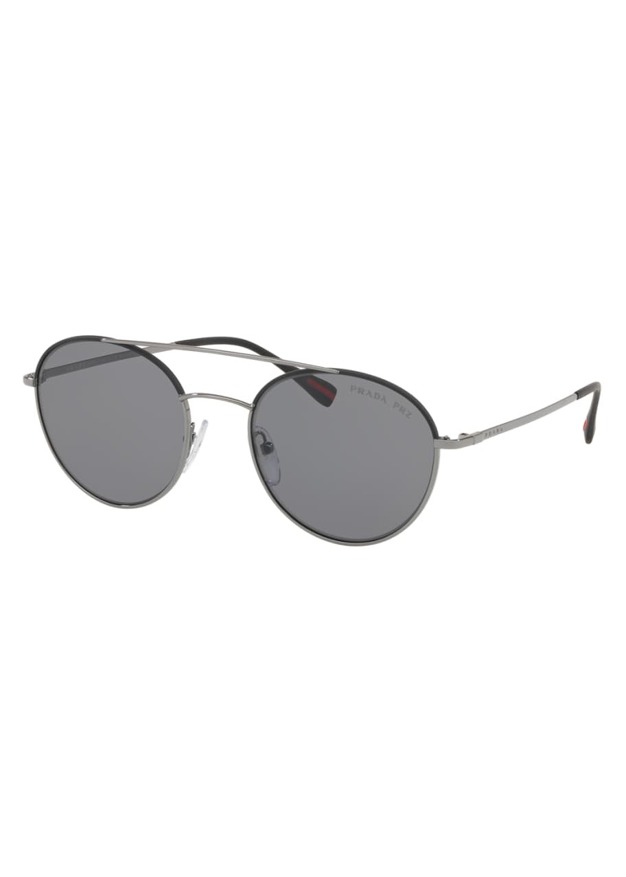 Prada Men s Polarized Round Phantos Aviator Sunglasses Bergdorf