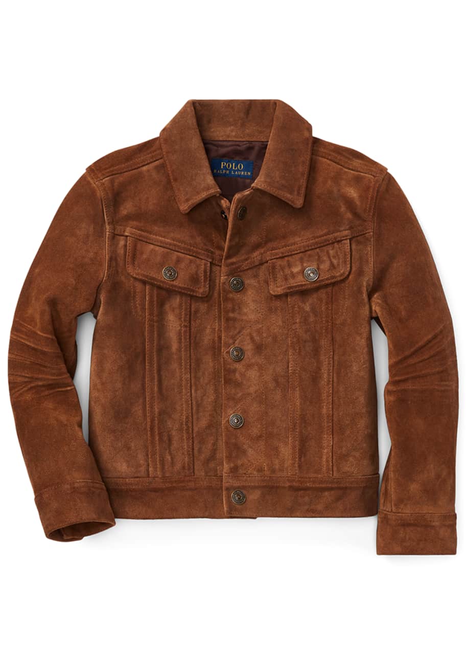 Polo suede trucker jacket clearance