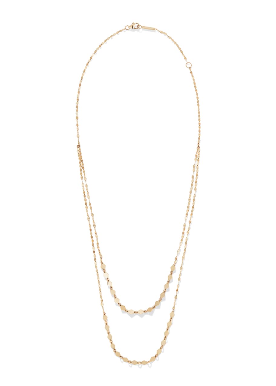Image 1 of 1: Kite Remix 14k Gold Duo Layer Necklace