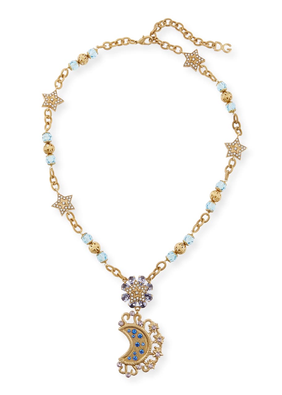 Dolce & Gabbana Lunar Crystal Pendant Necklace - Bergdorf Goodman