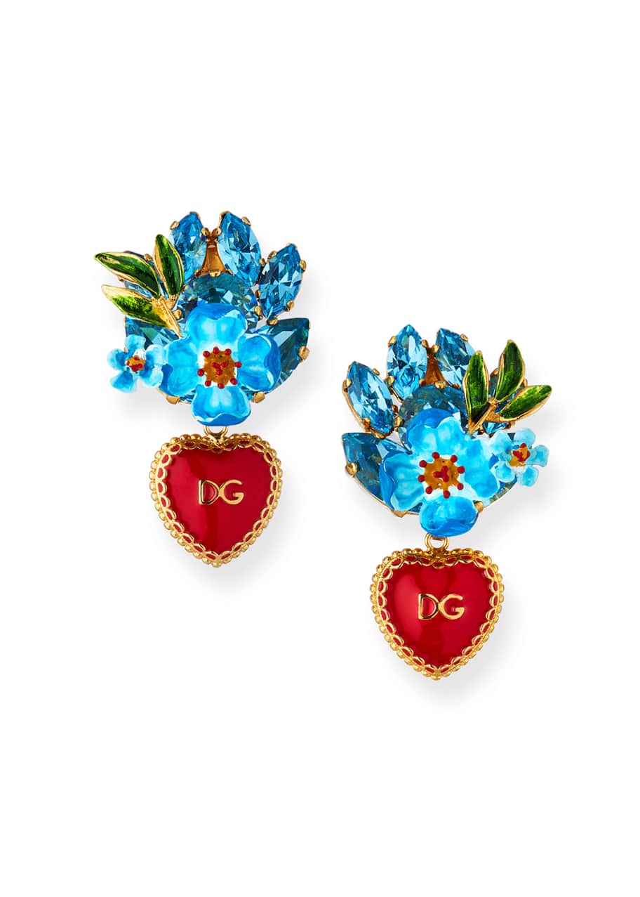 Dolce and gabbana heart earrings hotsell