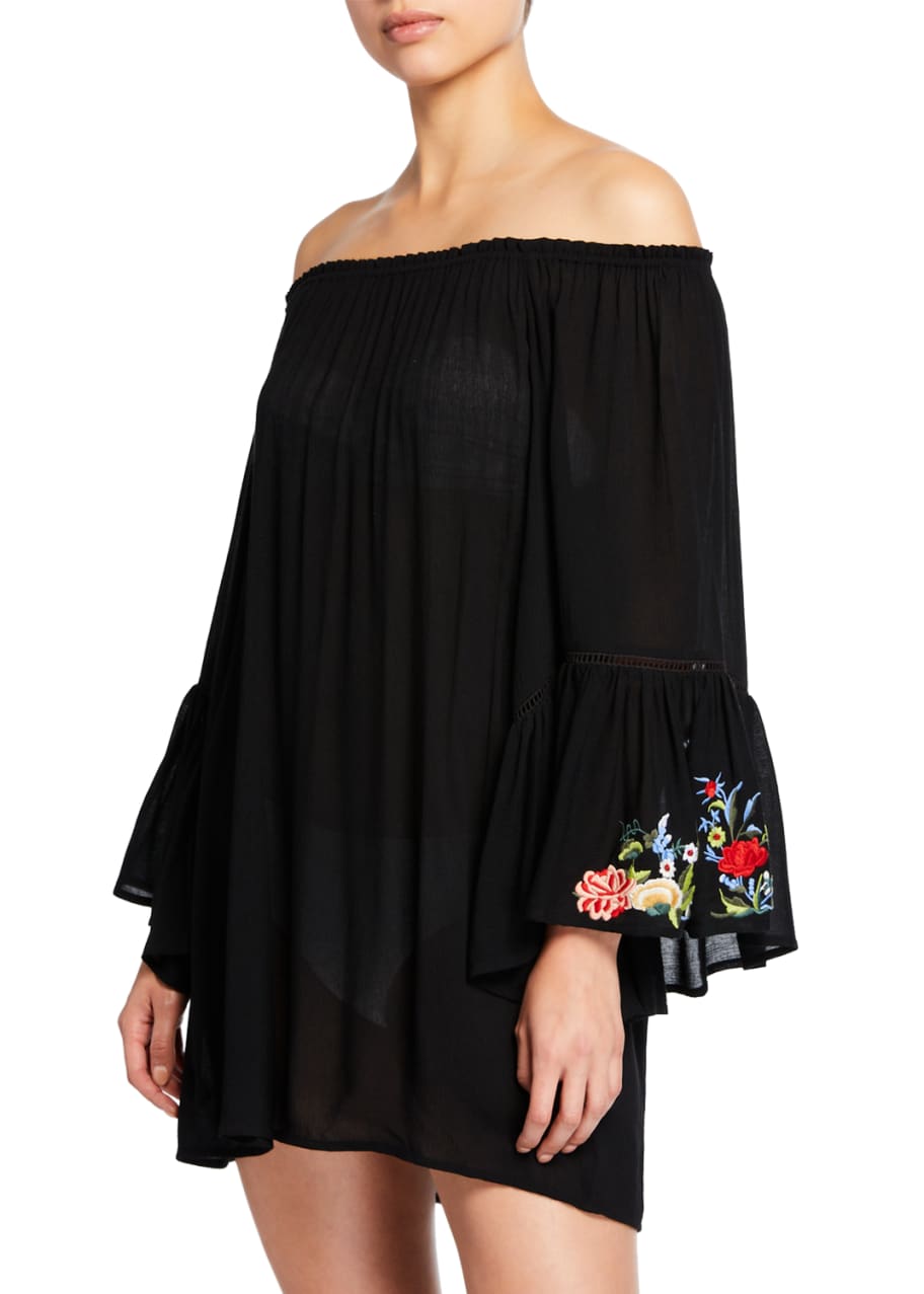 Johnny was flare clearance sleeve tunic dress
