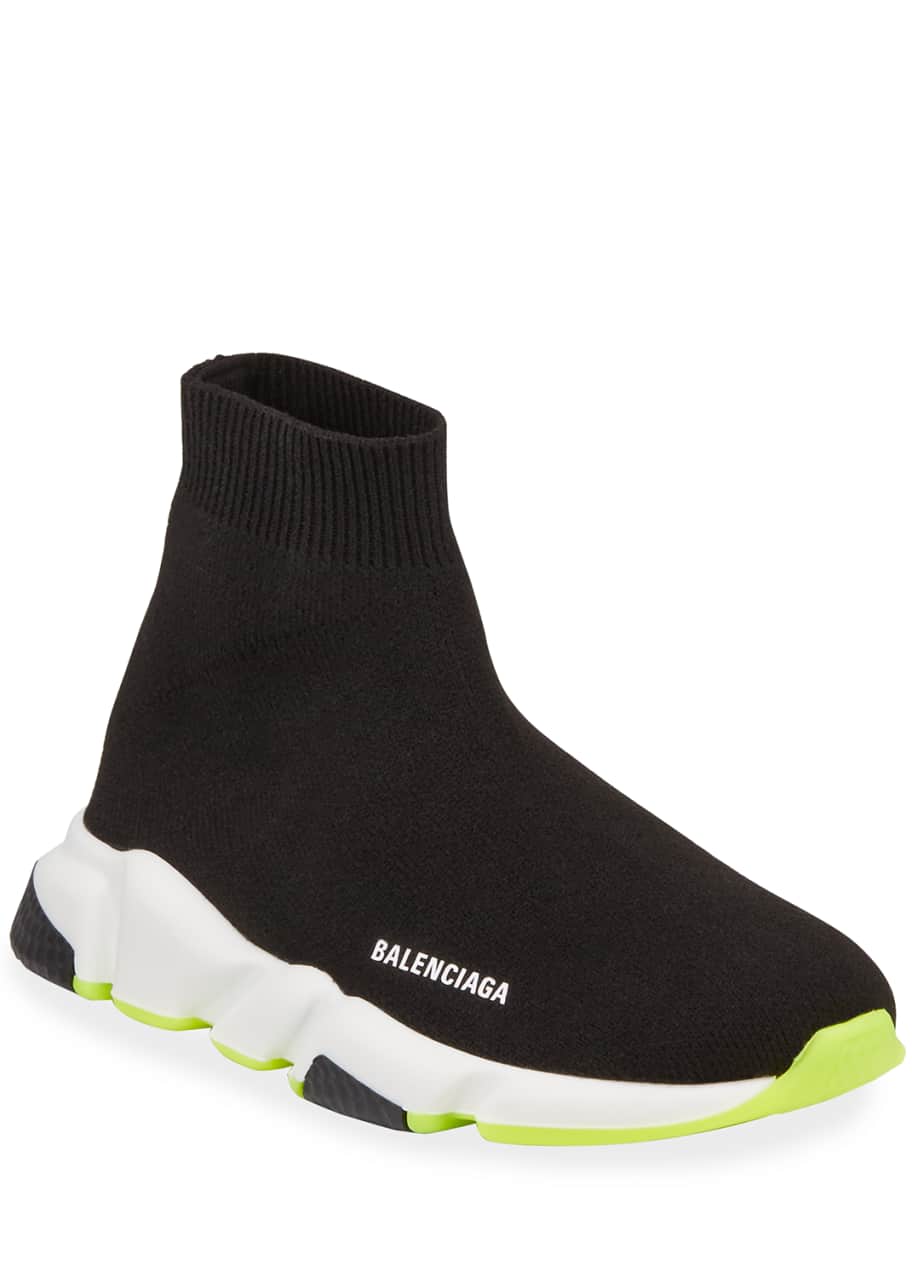 Balenciaga Speed Mid-Top Trainer Sock Sneakers, Toddler/Kids - Bergdorf ...