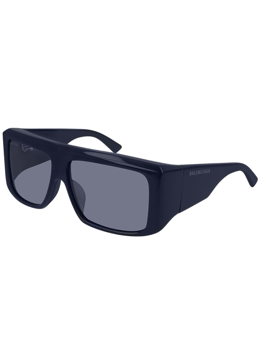 Balenciaga 56mm square flat top sunglasses discount