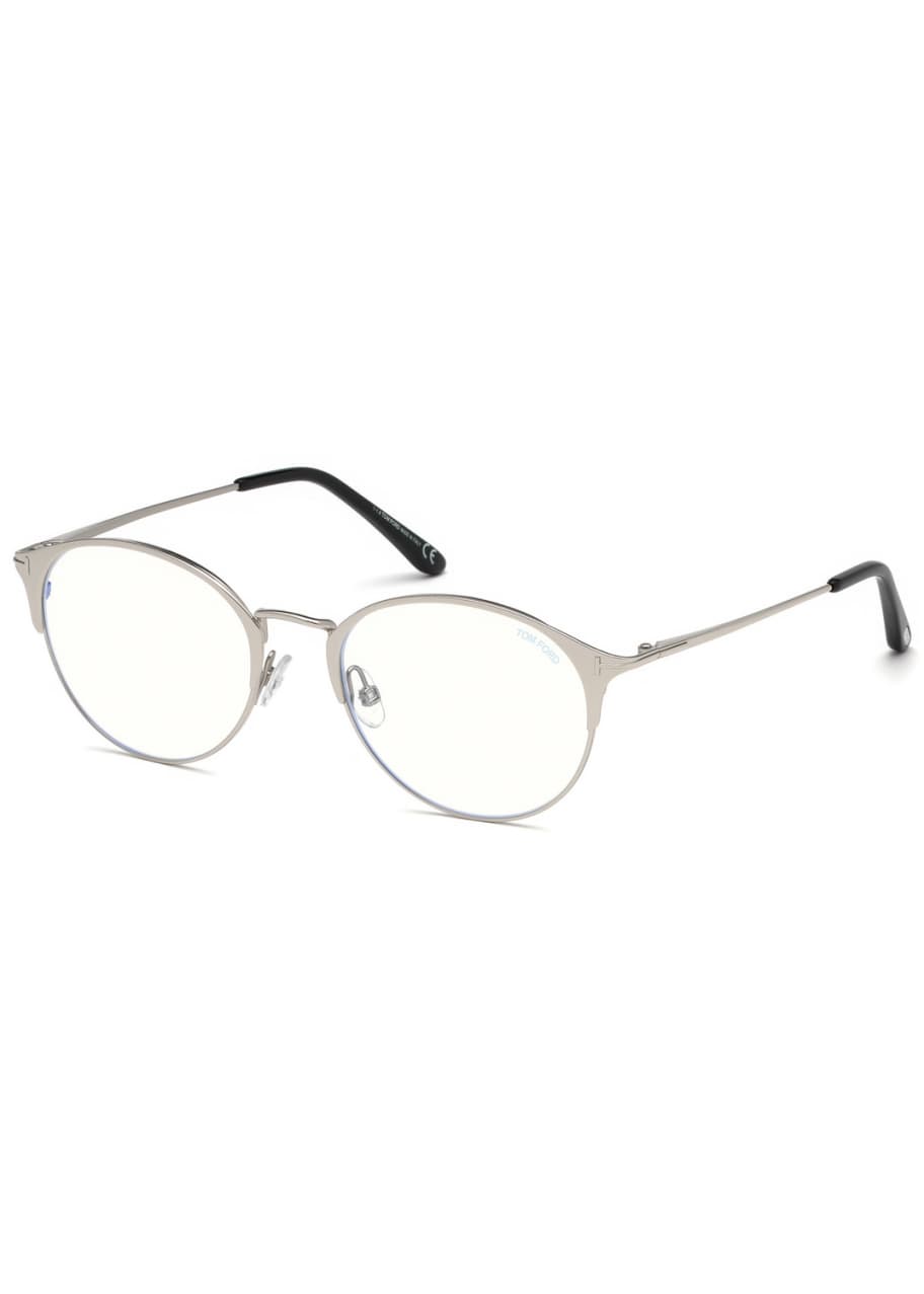 TOM FORD Men's Round Metal Optical Glasses - Bergdorf Goodman