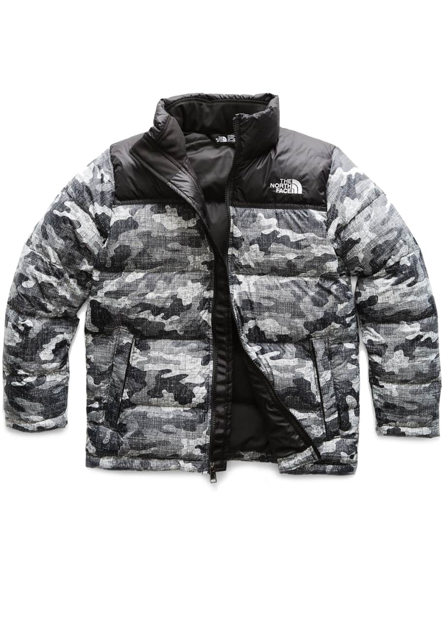 camo north face puffer jacket