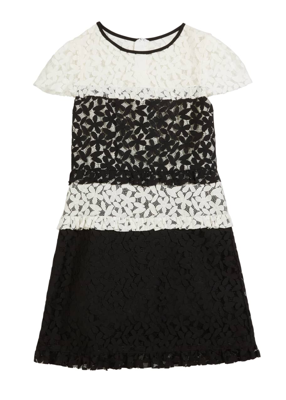Milly Minis Gabbriella Two-Tone Floral Lace Dress, Size 7-16 - Bergdorf ...