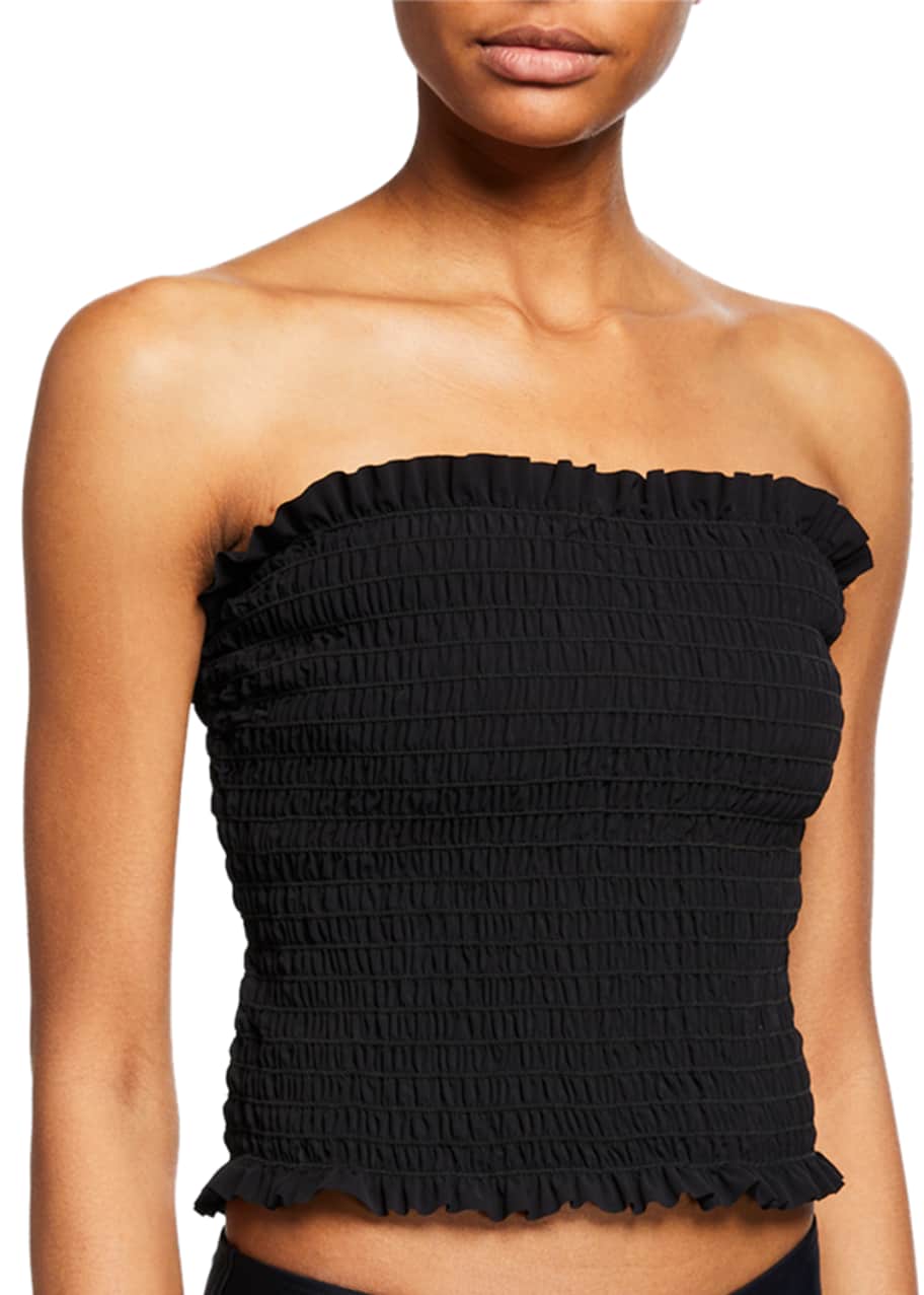 Tory burch smocked 2025 tube top