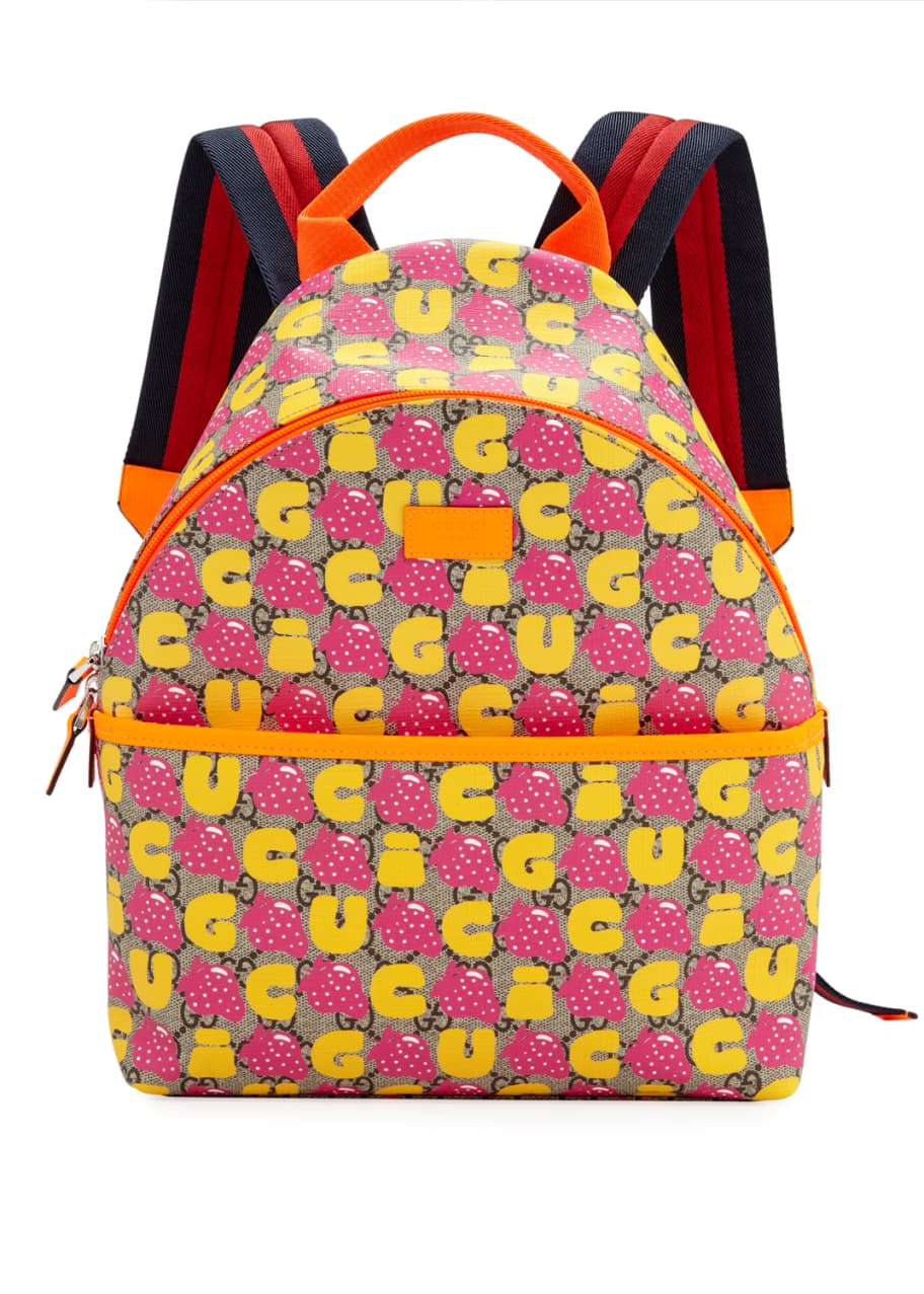 GUCCI Children's GG Supreme Wool Backpack Red 406398 - 10% OFF