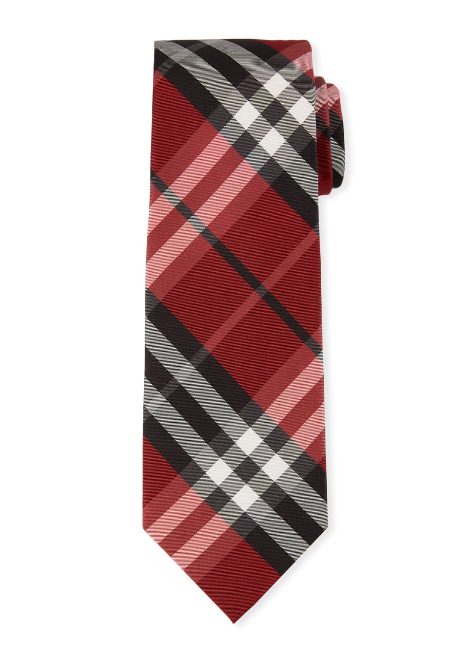 Burberry Manston Modern-Cut Check Silk