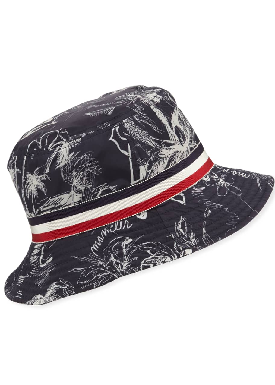 Moncler Men s Berretto Tropical Print Bucket Hat Bergdorf Goodman
