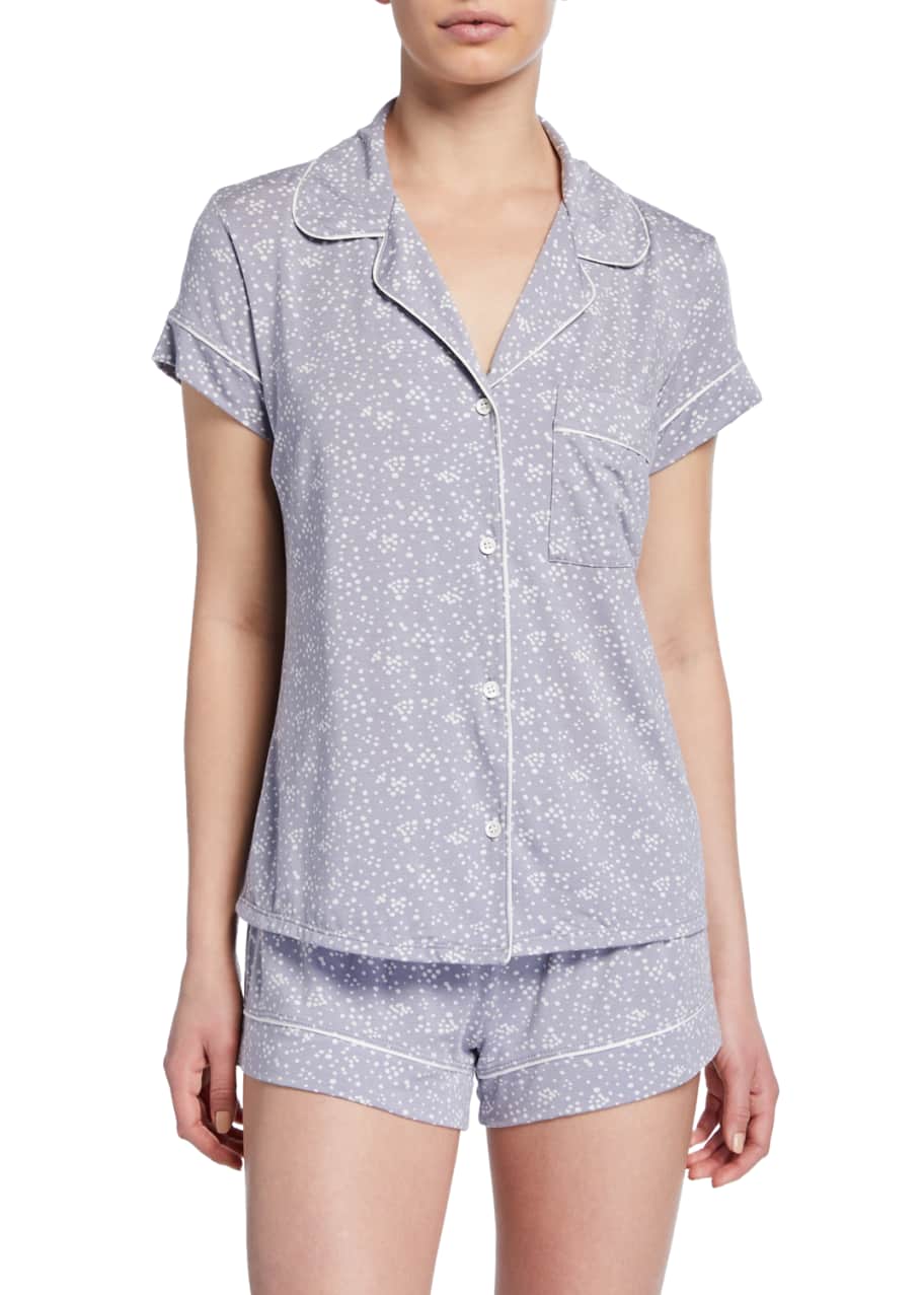 Image 1 of 1: Moon Dots Shorty Pajama Set