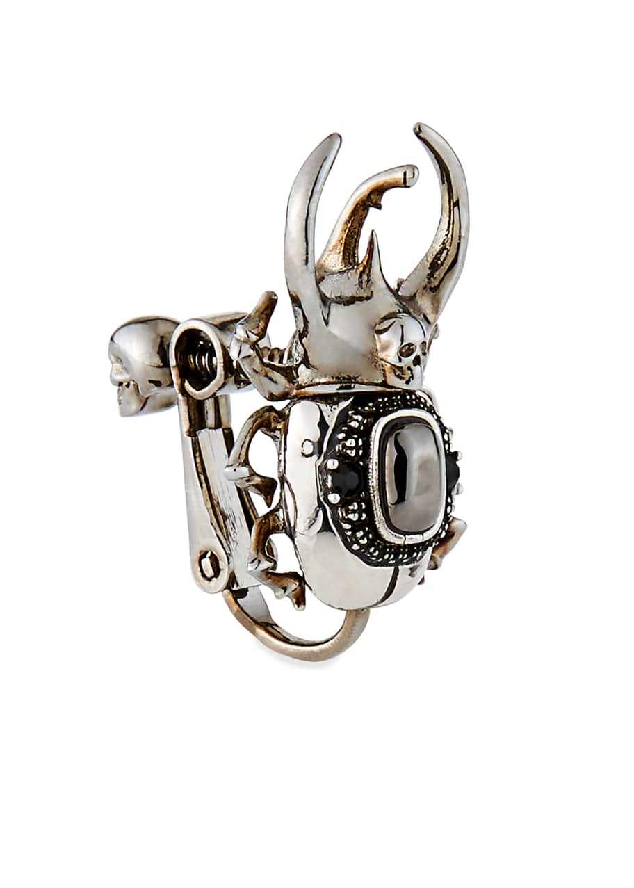 Alexander mcqueen beetle ring best sale