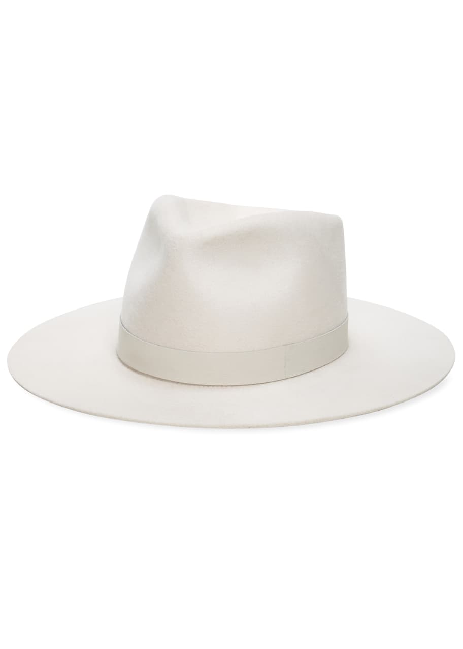 Image 1 of 1: Stewart Wool Fedora Hat w/ Leather Hat Band