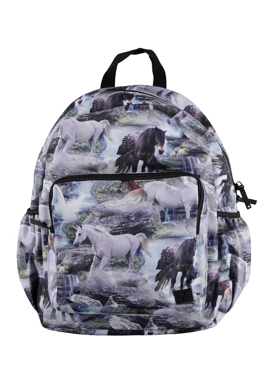 Molo Kid's Horse Print Backpack Bergdorf Goodman