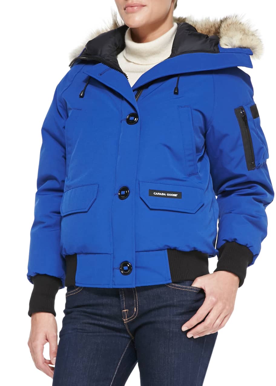 Canada Goose Chilliwack Bomber Jacket with Fur Hood Bergdorf Goodman