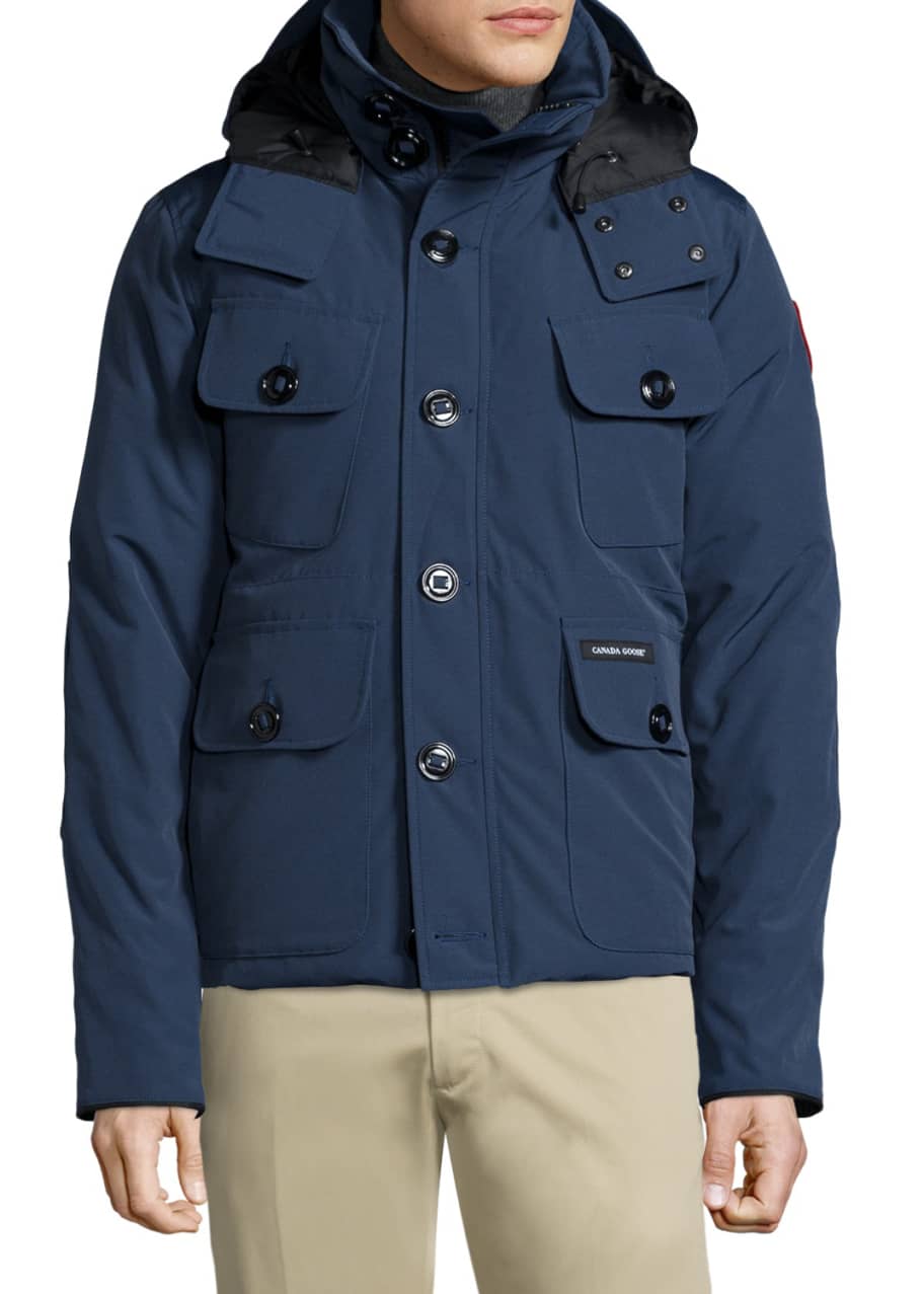 Canada Goose Selkirk Hip-Length Parka, Selkirk Blue - Bergdorf Goodman