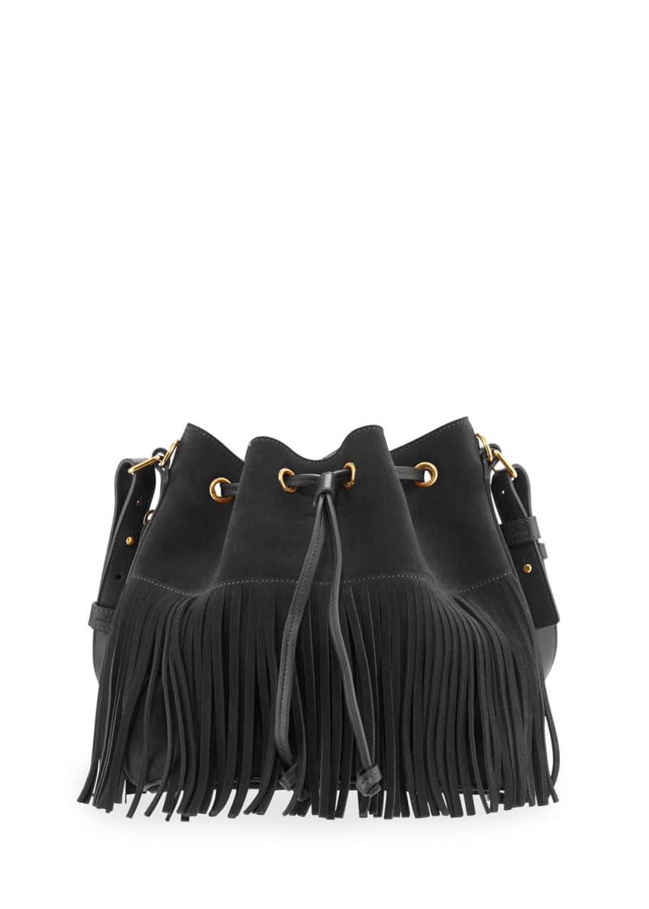 Saint laurent emmanuelle cheap fringed bucket bag