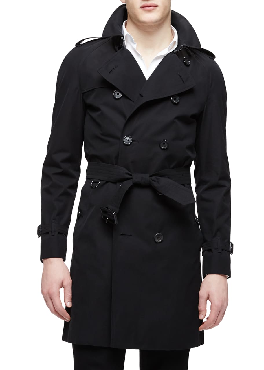 Burberry The Wiltshire Long Heritage Trench Coat, Black - Bergdorf Goodman