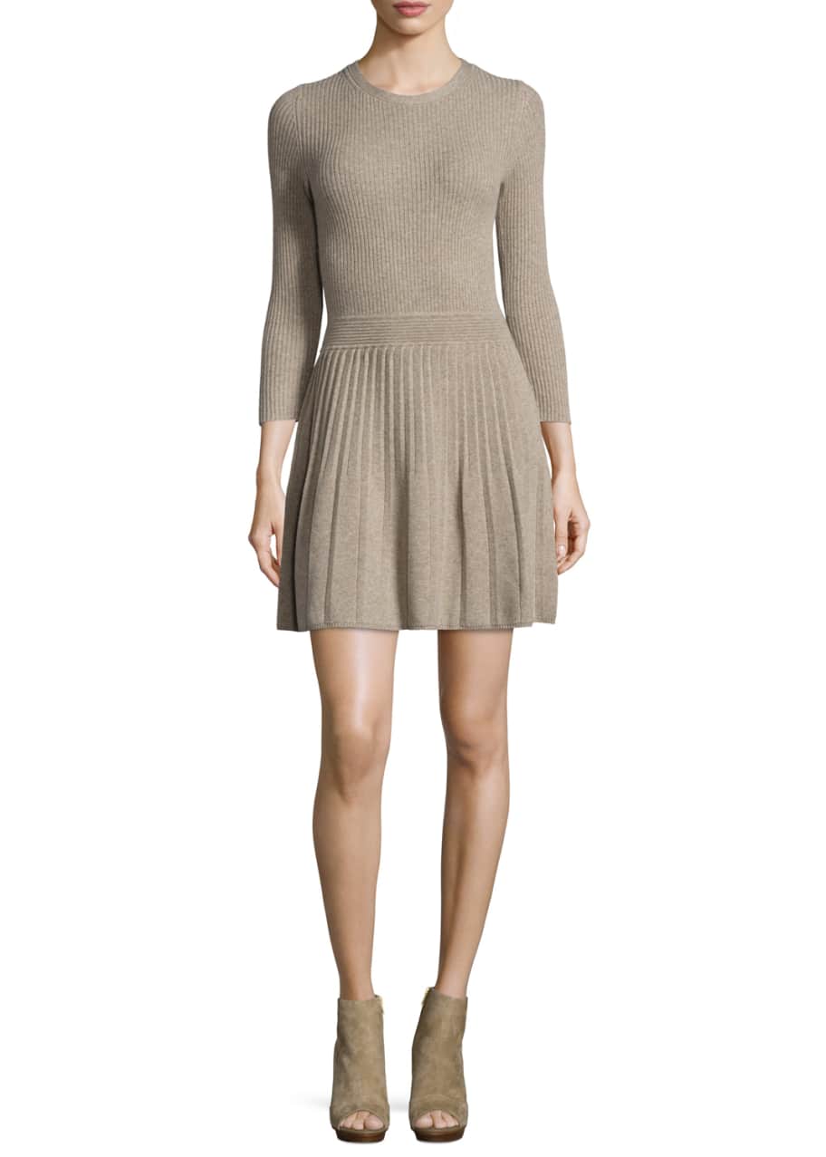 Joie Peronne Ribbed Fit Flare Dress Bergdorf Goodman