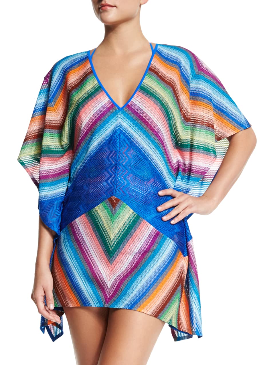 Missoni Mare MultiPatterned Short Caftan Coverup, Multi Bergdorf Goodman